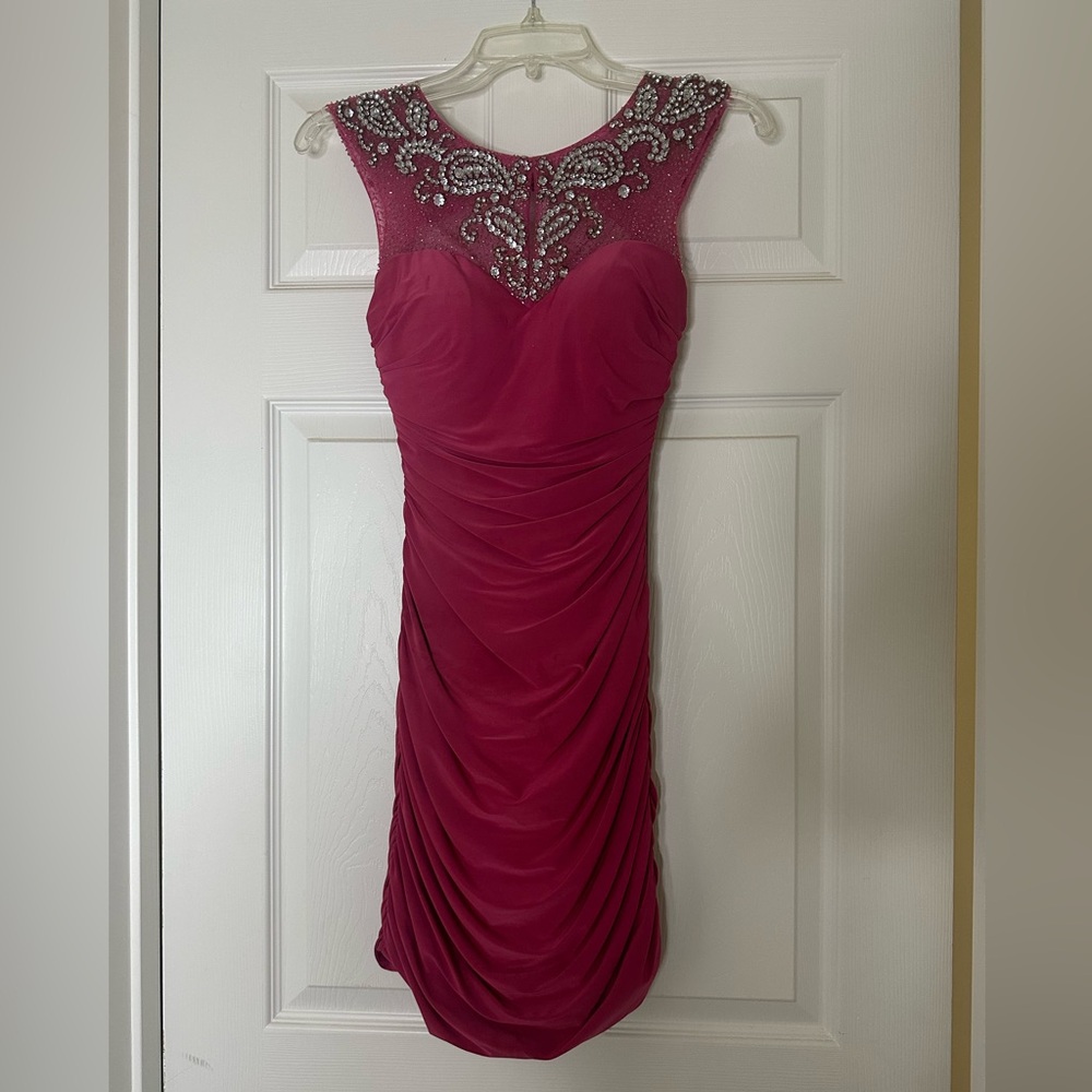 Luxurious Pink Homecoming Dress,Chic Homecoming Dress Y1965 main image 1